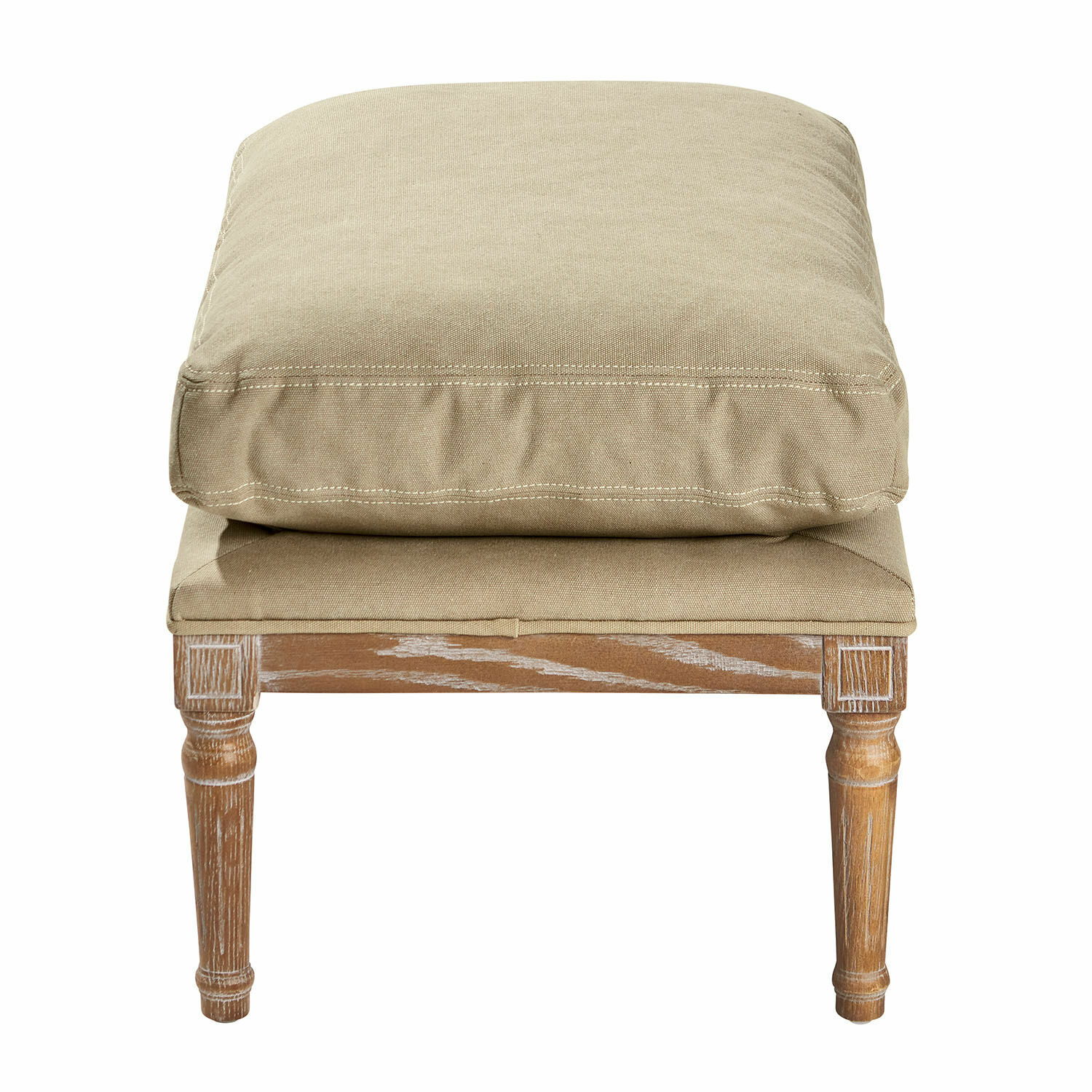 Hocker Greenbrier antikbraun/beige