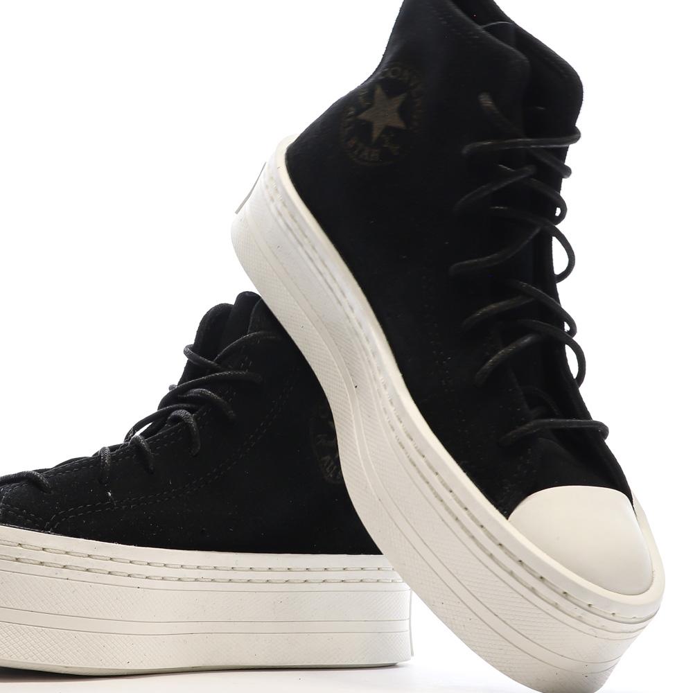 Converse Baskets Noires Femme Converse Chuck Taylor All Star Suede