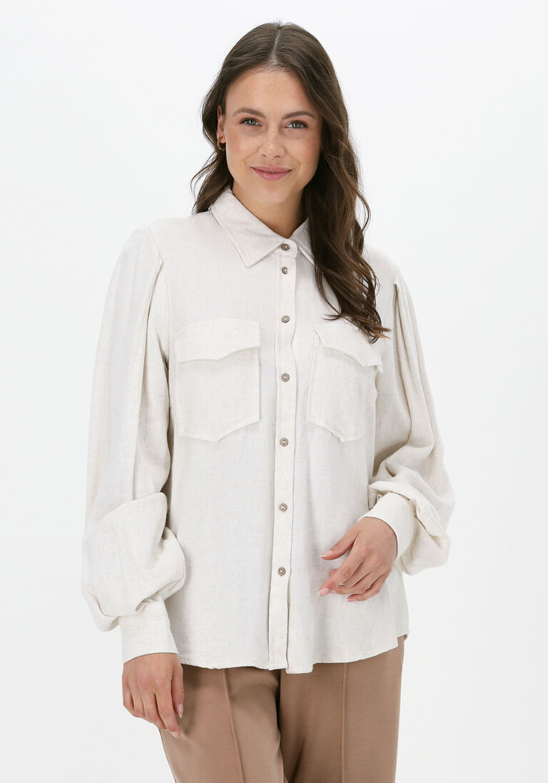 Y.A.S. beige y.a.s. blouse yasviggi ls shirt