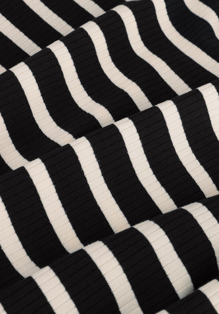 TOMMY HILFIGER zwarte tommy hilfiger  slim 5x2 rib stripe c-nk ls