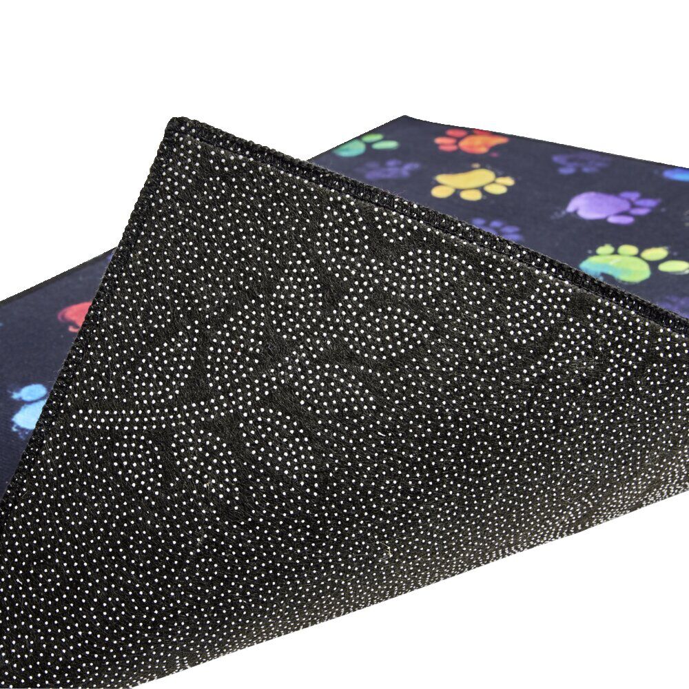Tapis pour chien rectangulaire motif empreinte de patte 50x80cm