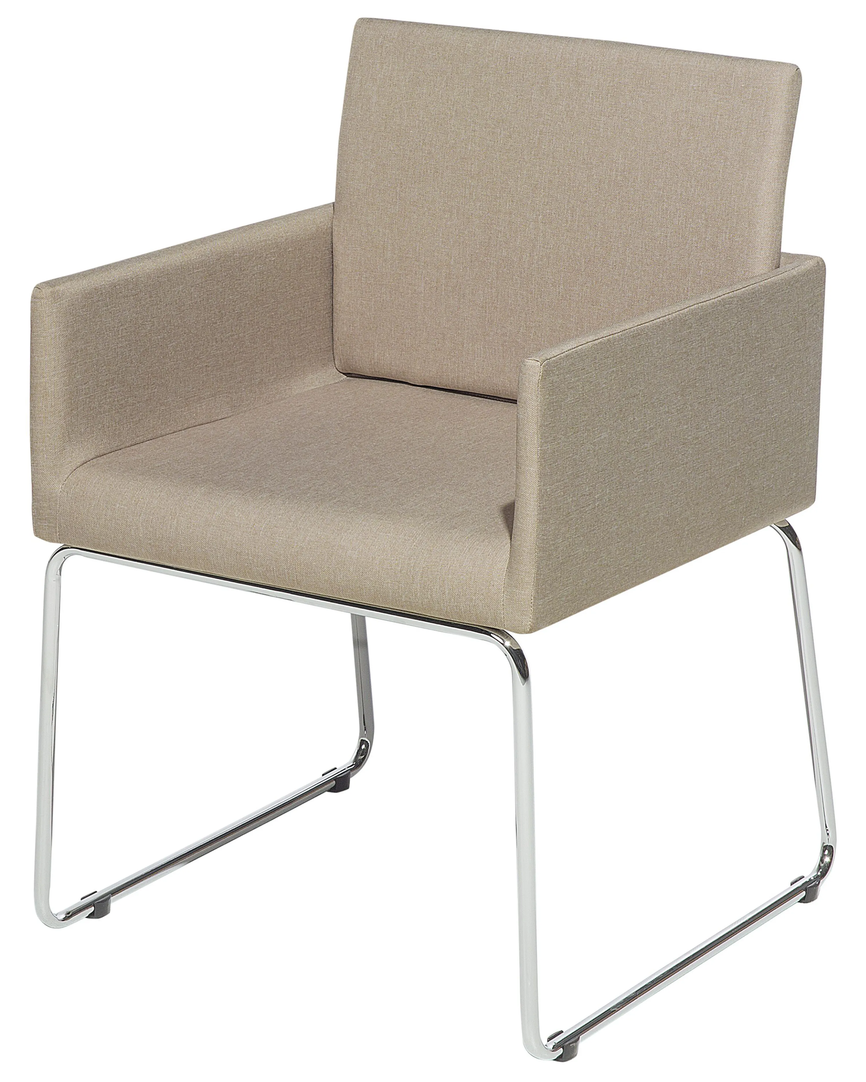 Set van 2 eetkamerstoelen GOMEZ Stof Beige