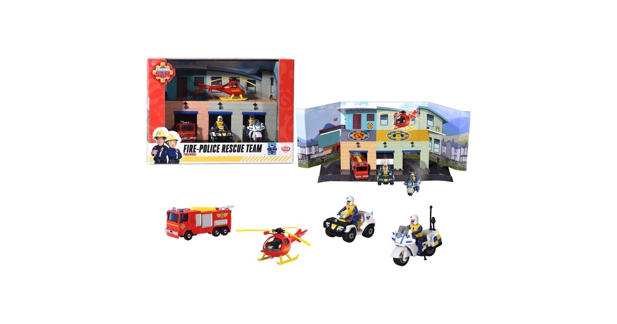 SimbaBrandweerman Sam - Fire-Police Rescue Team Speelgoedvoertuig