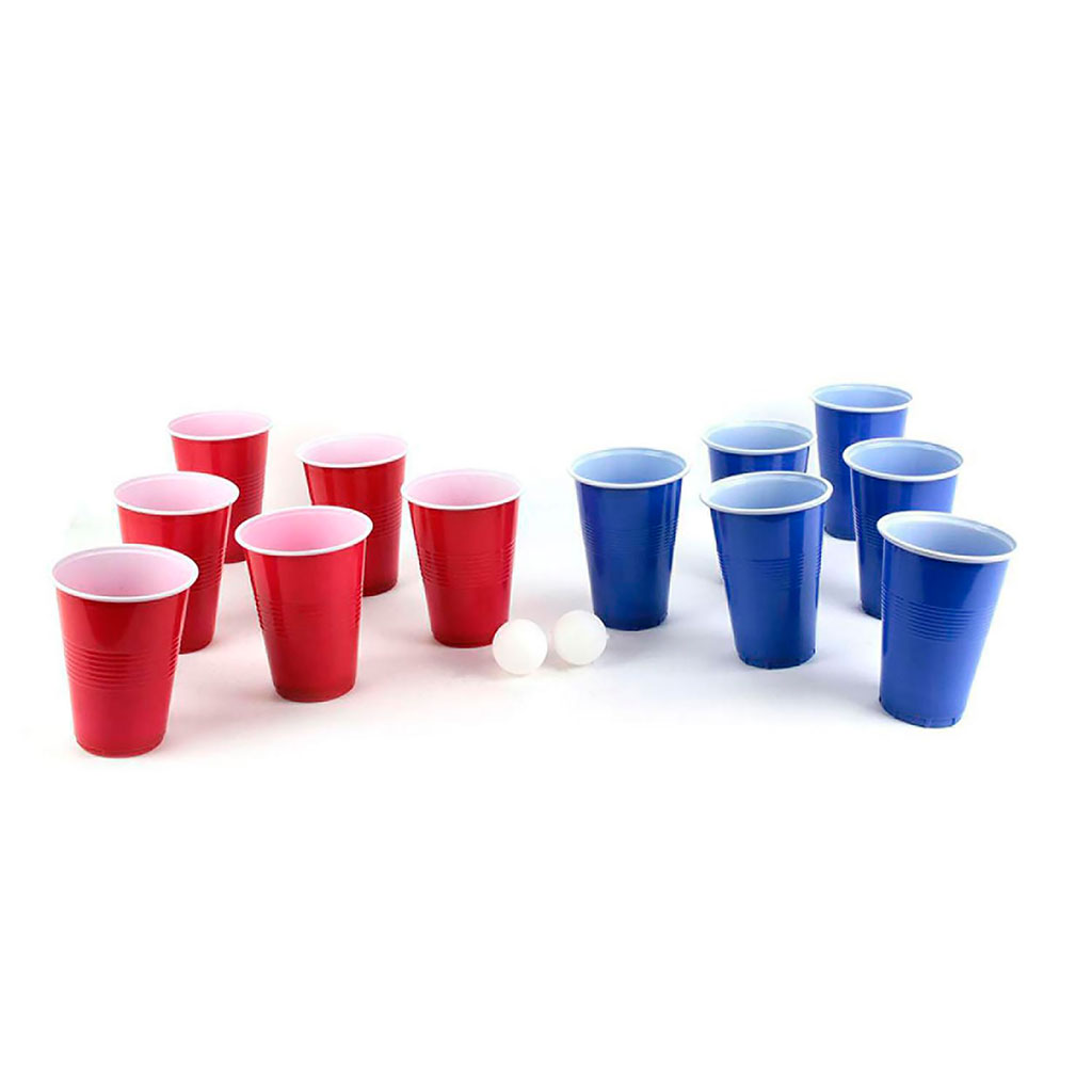 Jeu Beer Pong verres réutilisables