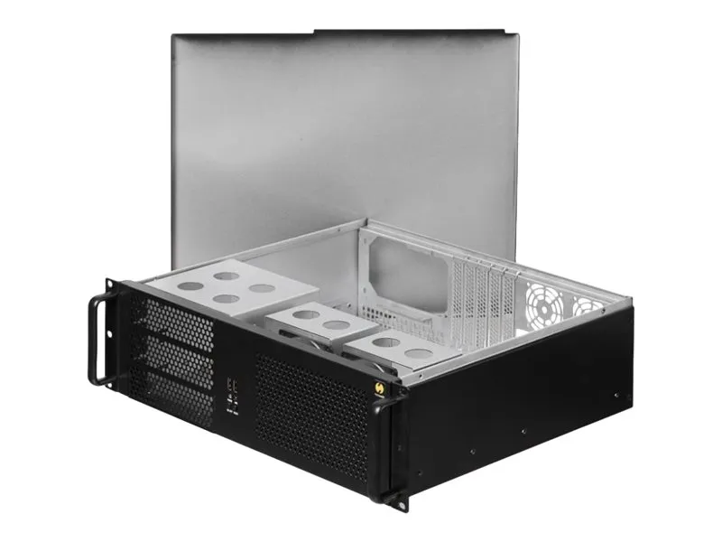 Netrack Server Case - Rack-monterbar 3U - ATX - sort - USB