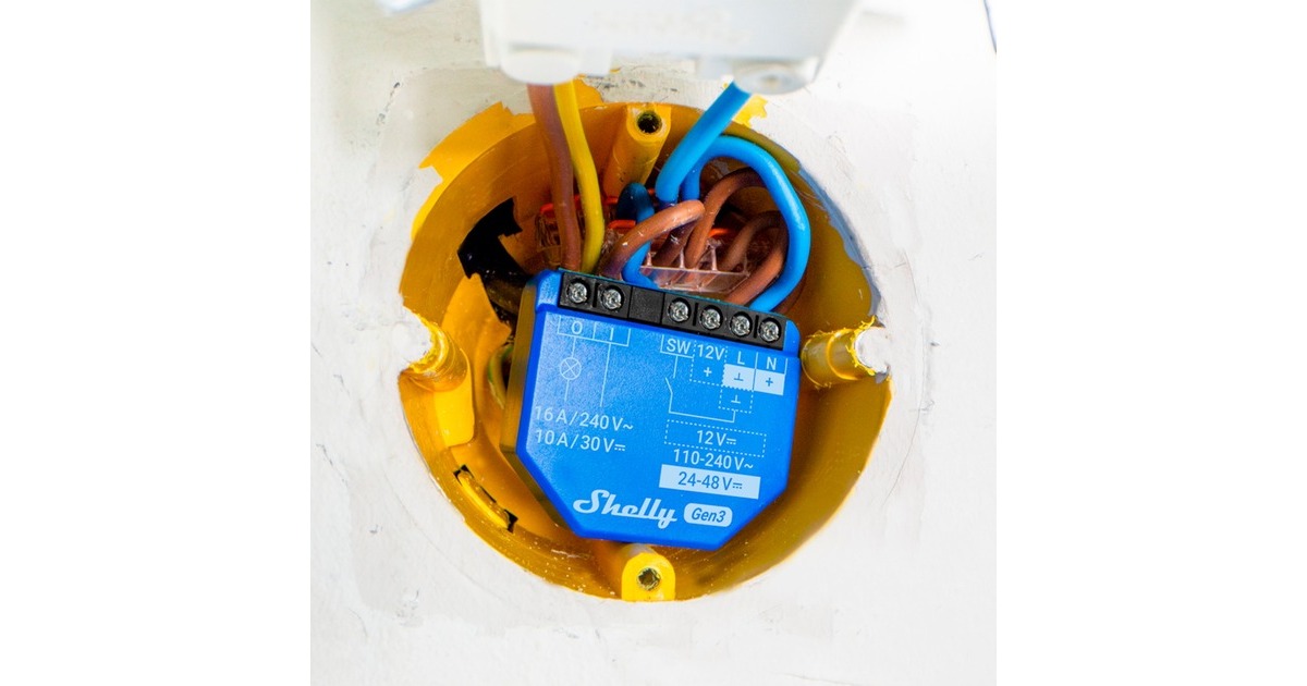 Shelly1 Gen3 relais  (Wifi, Bluetooth)