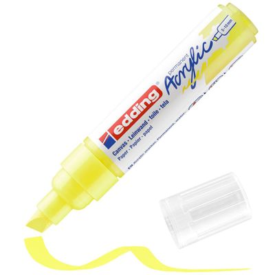 Edding 5000 - Marqueur acrylique - jaune fluo