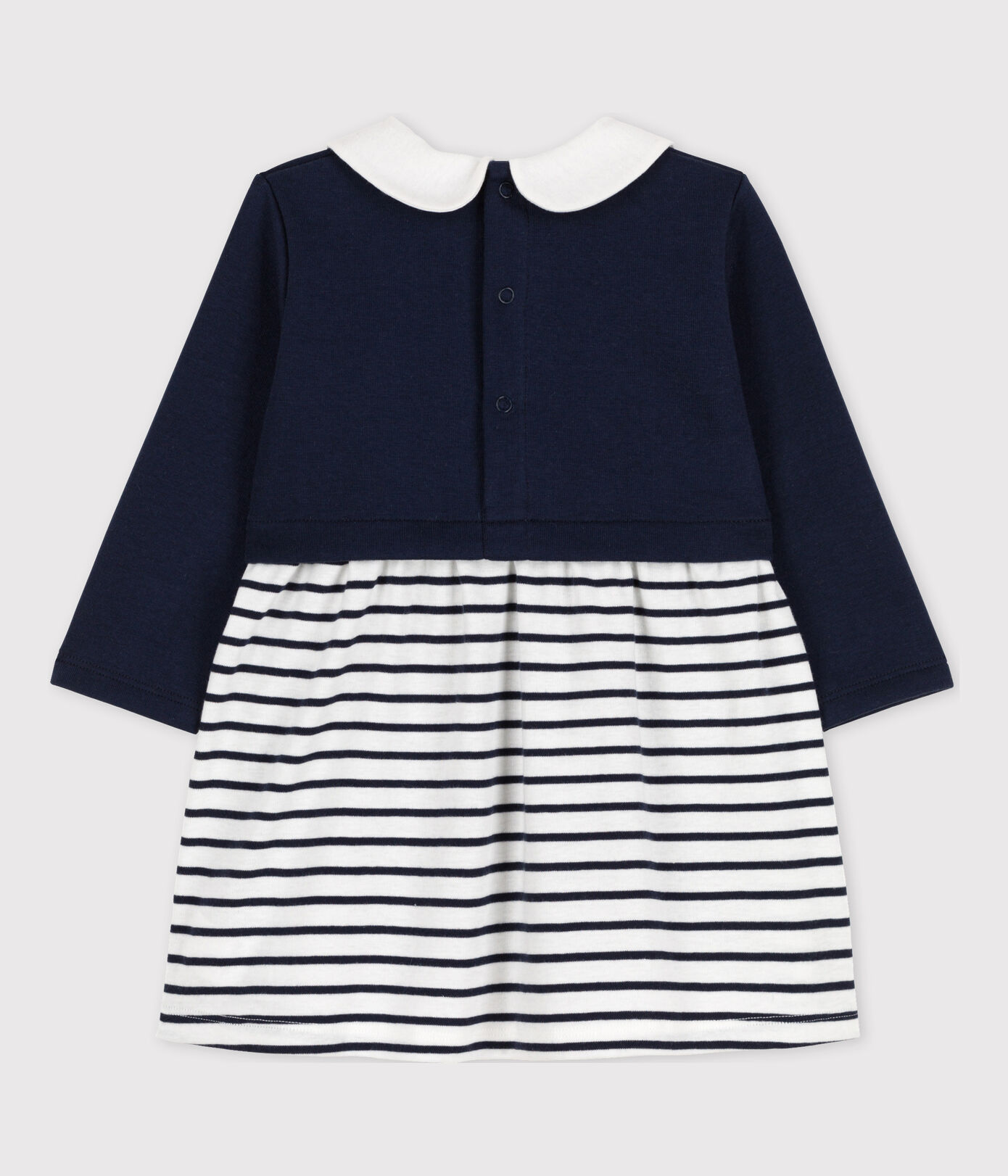 Robe manches longues bébé bimatière