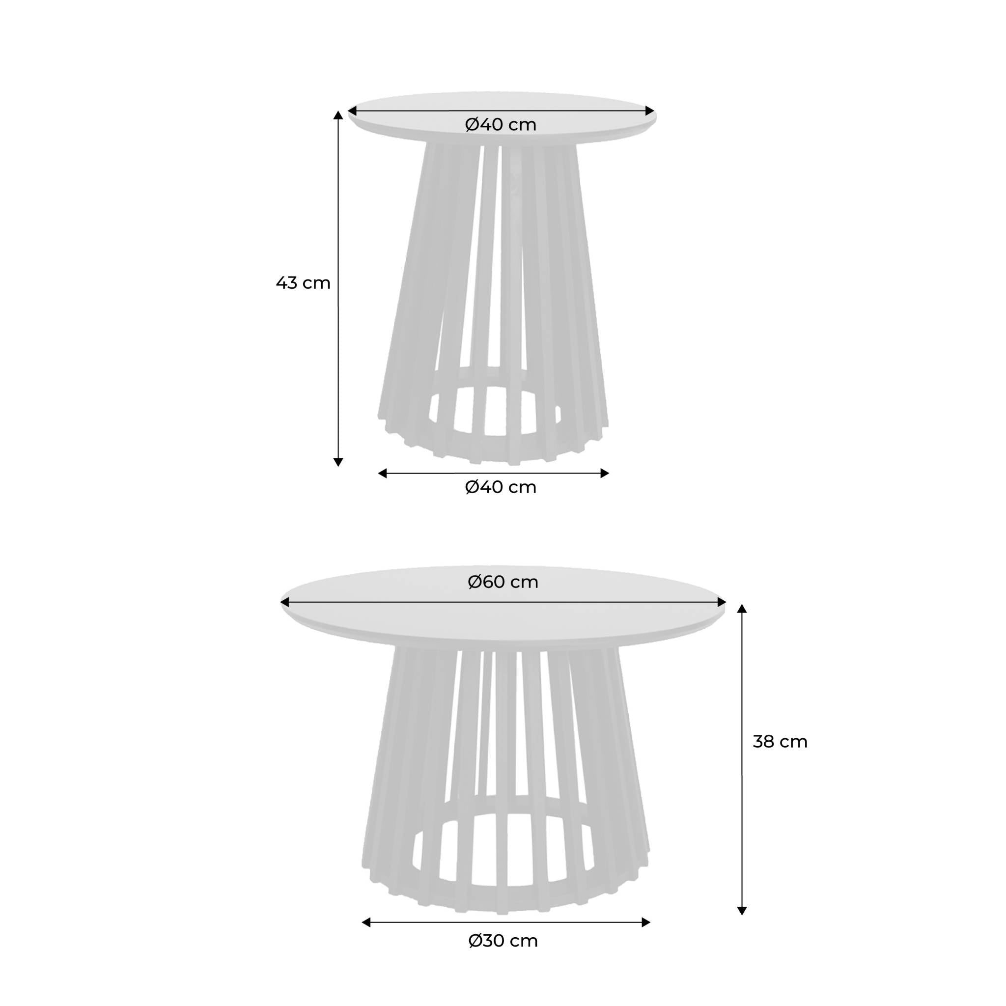 sweeek - Salontafel, set van 2