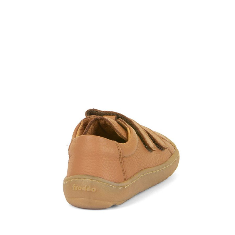 Froddo Froddo Barefoot Cuir Velcros Cognac