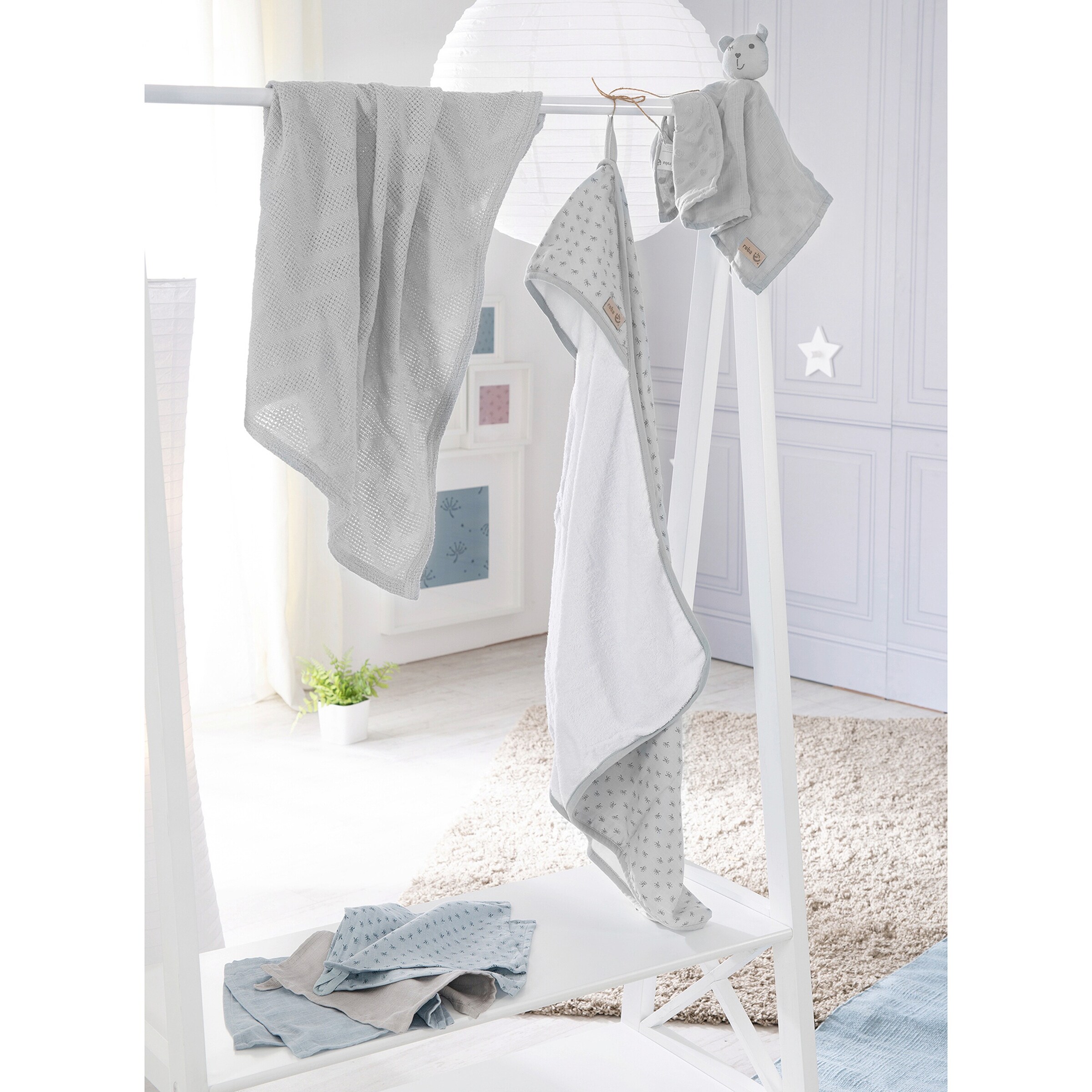 roba Geschenkset Babypflege Lil Planet grau