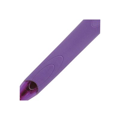 BIC 4 Couleurs Grip - Stylo bille 4 couleurs - permanent - rose, turquoise, pourpre, vert citron - encre à huile - 1 mm - moyen - rétractable (pack de 12)