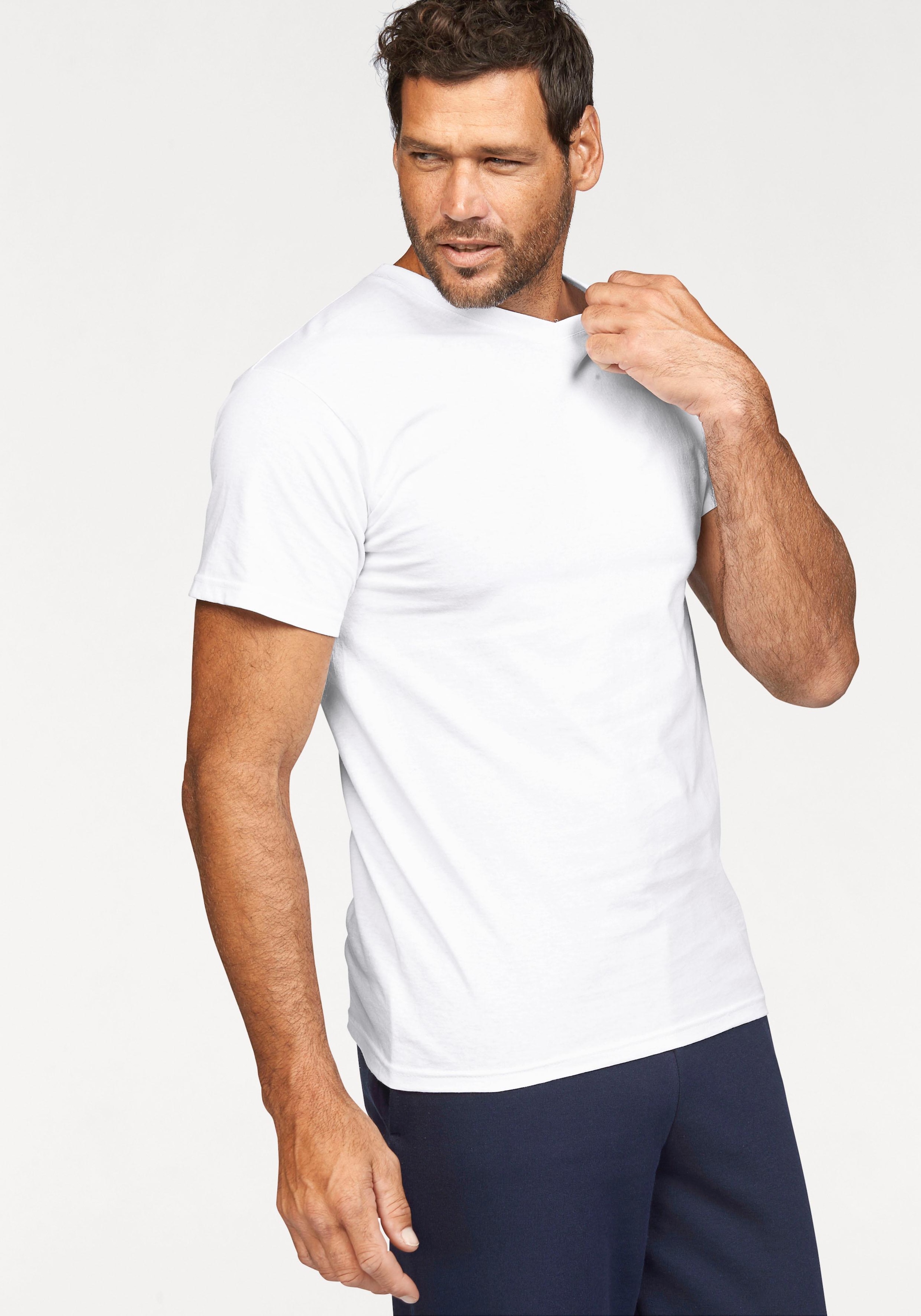 Fruit of the Loom T-Shirt, 2 Stk. mit V-Ausschnitt