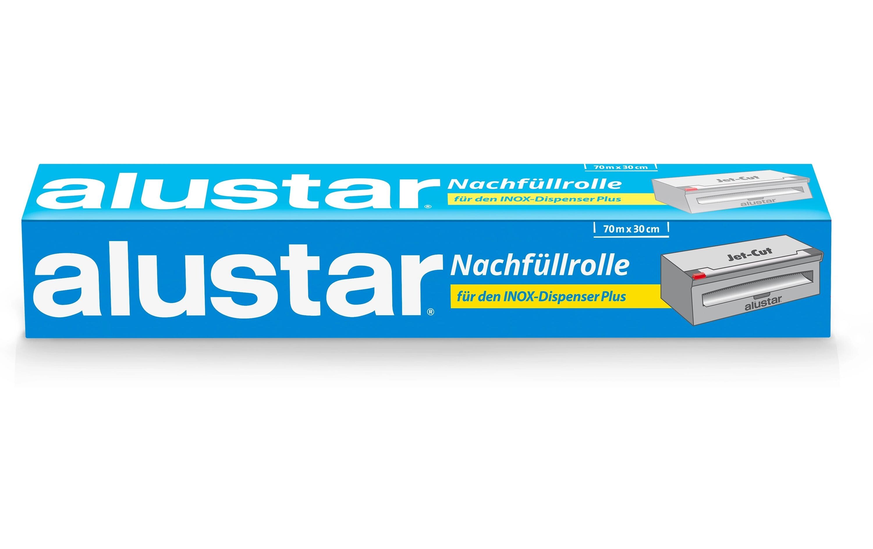 Alufolie 30 cm x 70 mAlustar Nachfüllrolle für Edelstahldispenser