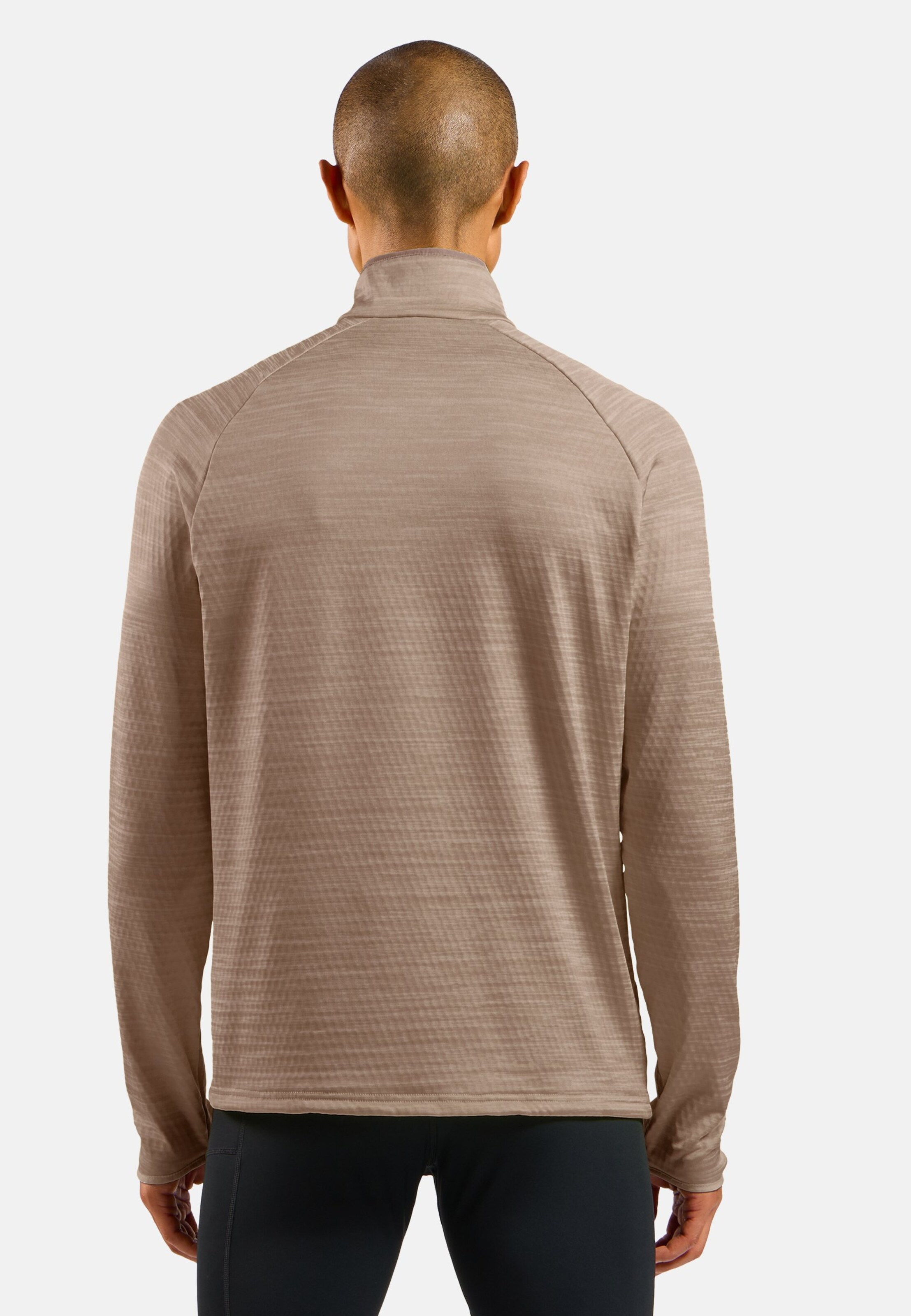 Herren Run Easy Mid Layer Oberteil in cinder melange