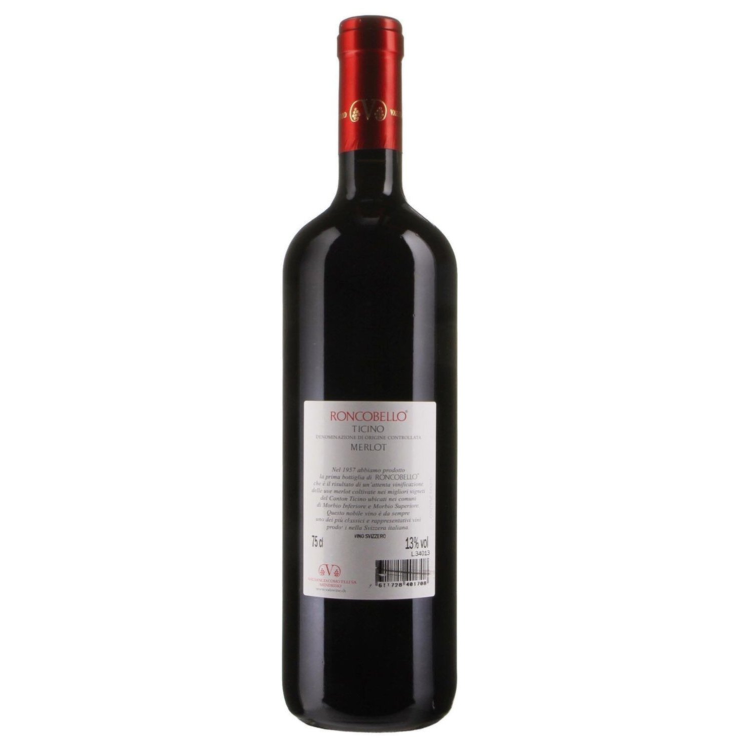 Ticino DOC Merlot Roncobello Valsangiacomo -75cl