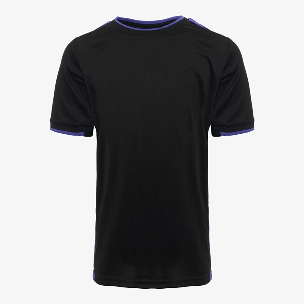 Dutchy kinder voetbal T-shirt zwart paars