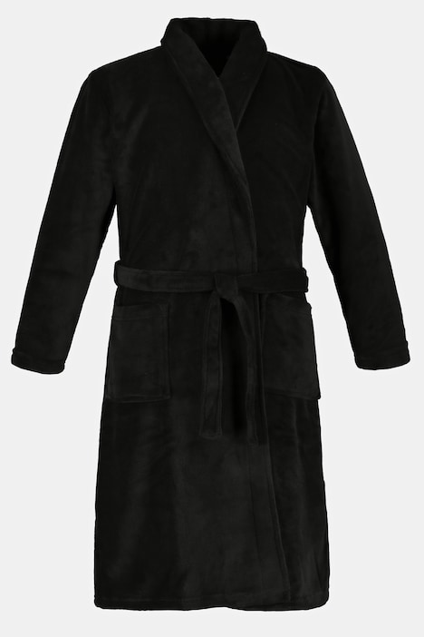 Bademantel, Homewear, Mikrofaser, Bindegürtel, bis 8XL