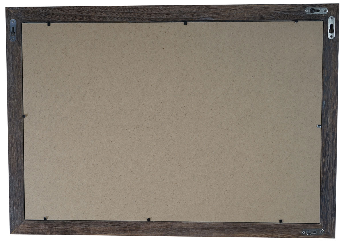 Bilderrahmen H250, Fotorahmen Holzrahmen Wand-Rahmen, 46x66cm Shabby-Look Landhaus ~ braun