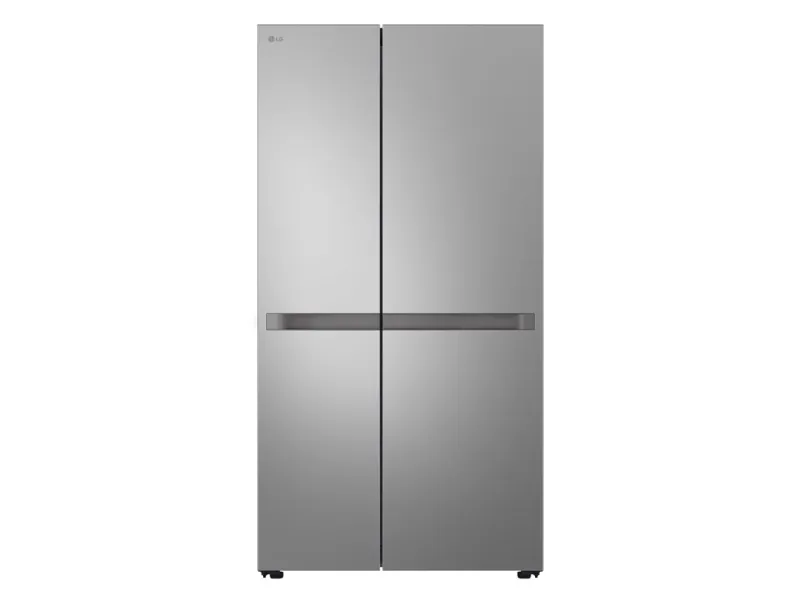 LG GSBC40PYPE - Køleskab/fryser - side-by-side - bredde: 91.3 cm - dybde: 73.5 cm - højde: 179 cm - 664 liter - Klasse E - prime-sølv