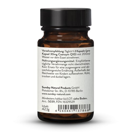 Sunday Natural Products  Coenzym Q10 Kaneka Ubiquinol ®30 mg