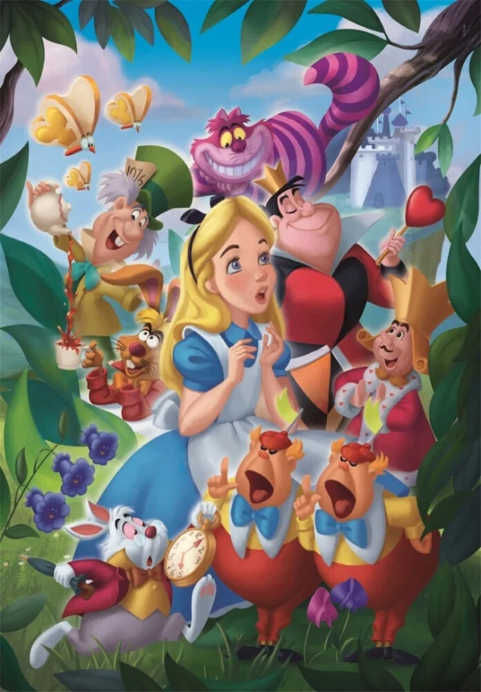 Disney Puslespil - Alice I Eventyrland - Clementoni - 1000 Brikker