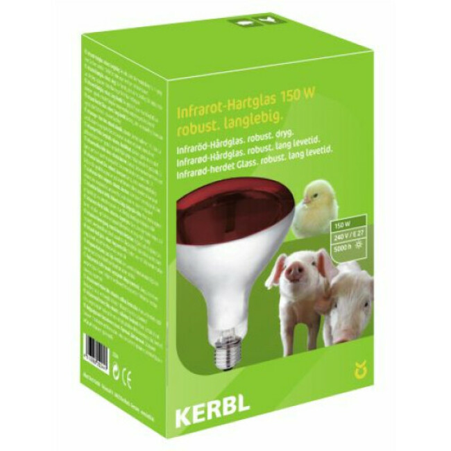 Lampe Kerbl infrarouge en verre