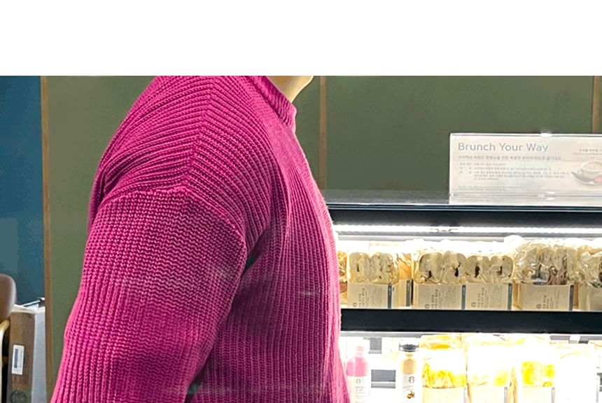 SeoulPop - Effen trui met ronde hals