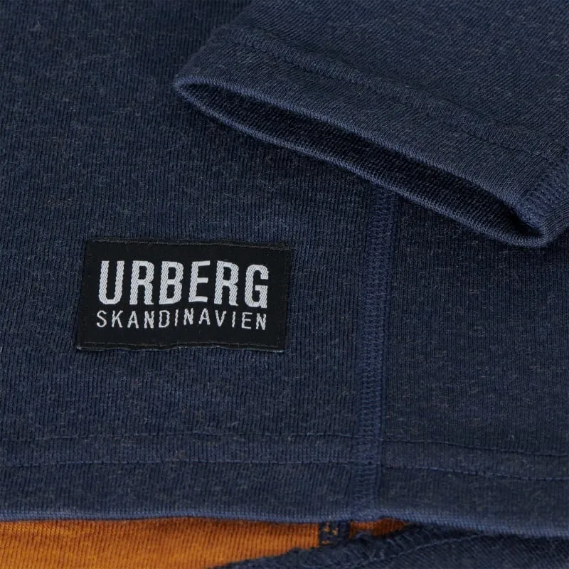 Urberg Men's Merino-Bamboo Base Layer Zip Top Dark Navy