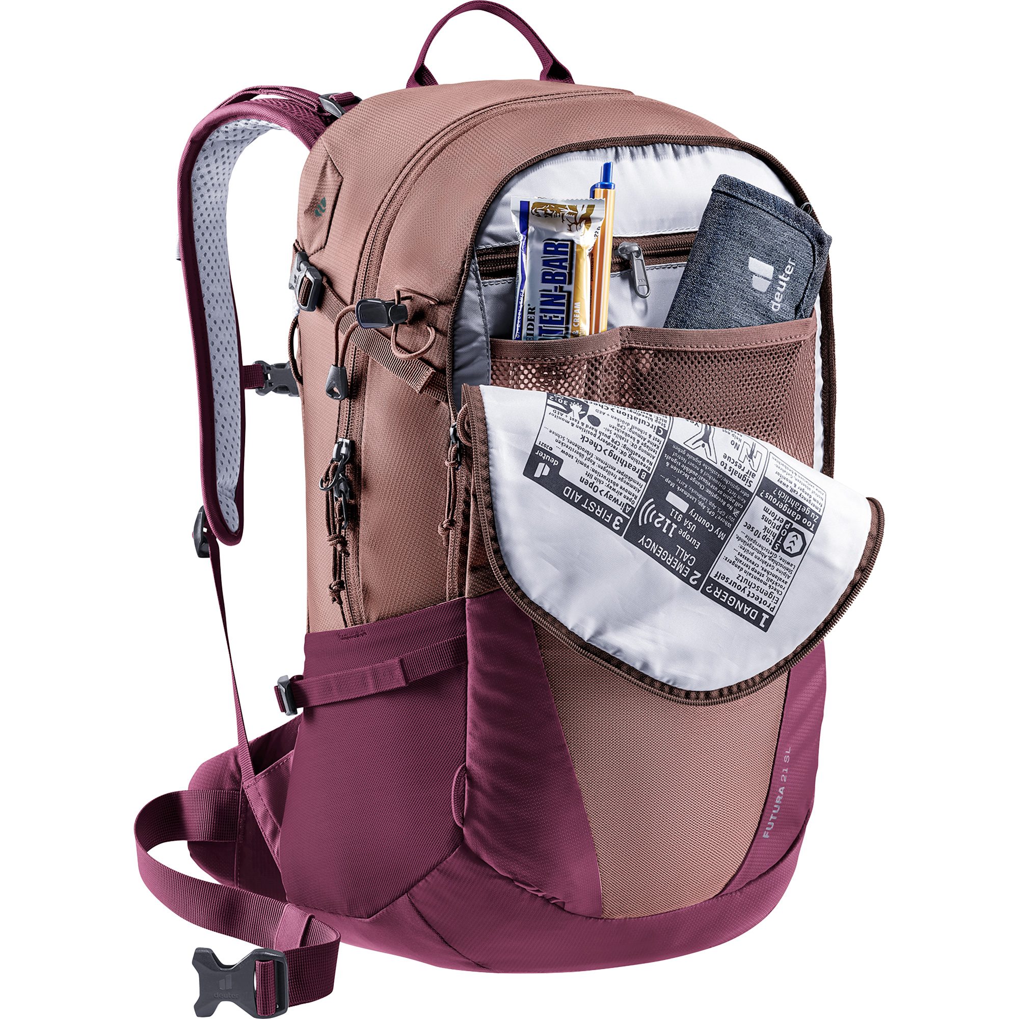 deuter Futura 21l SL Rucksack Damen ashrose cassis