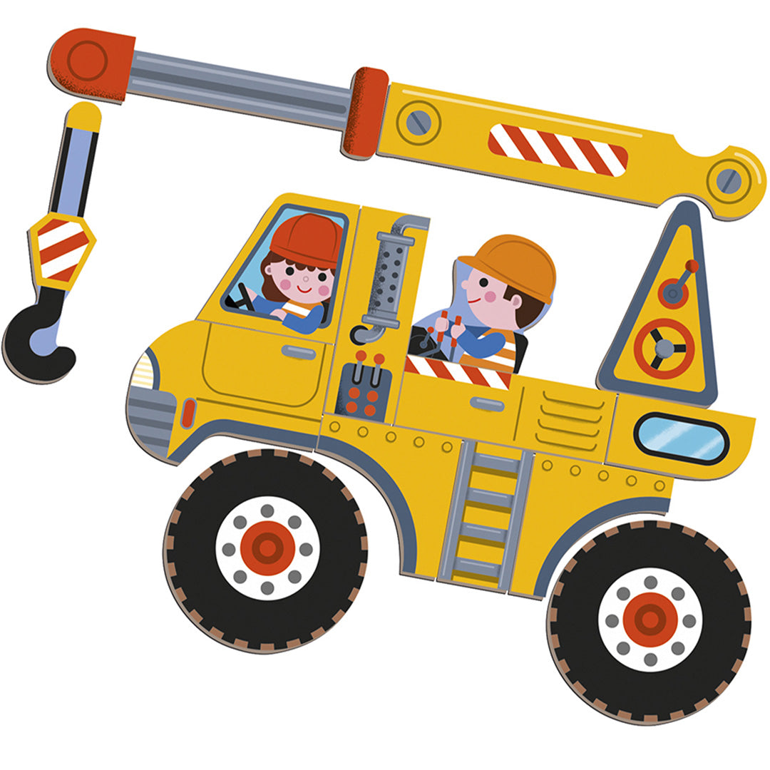 Janod magneetboek construction - 50st