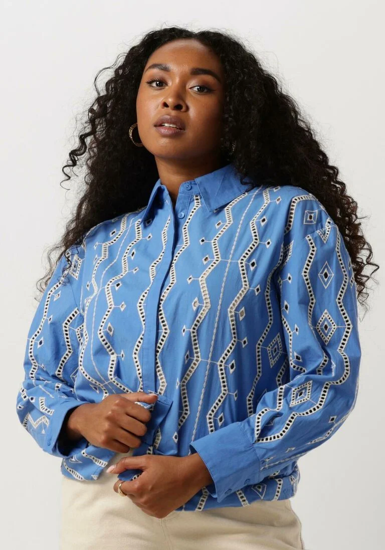 SUNCOO lichtblauwe suncoo blouse lydia