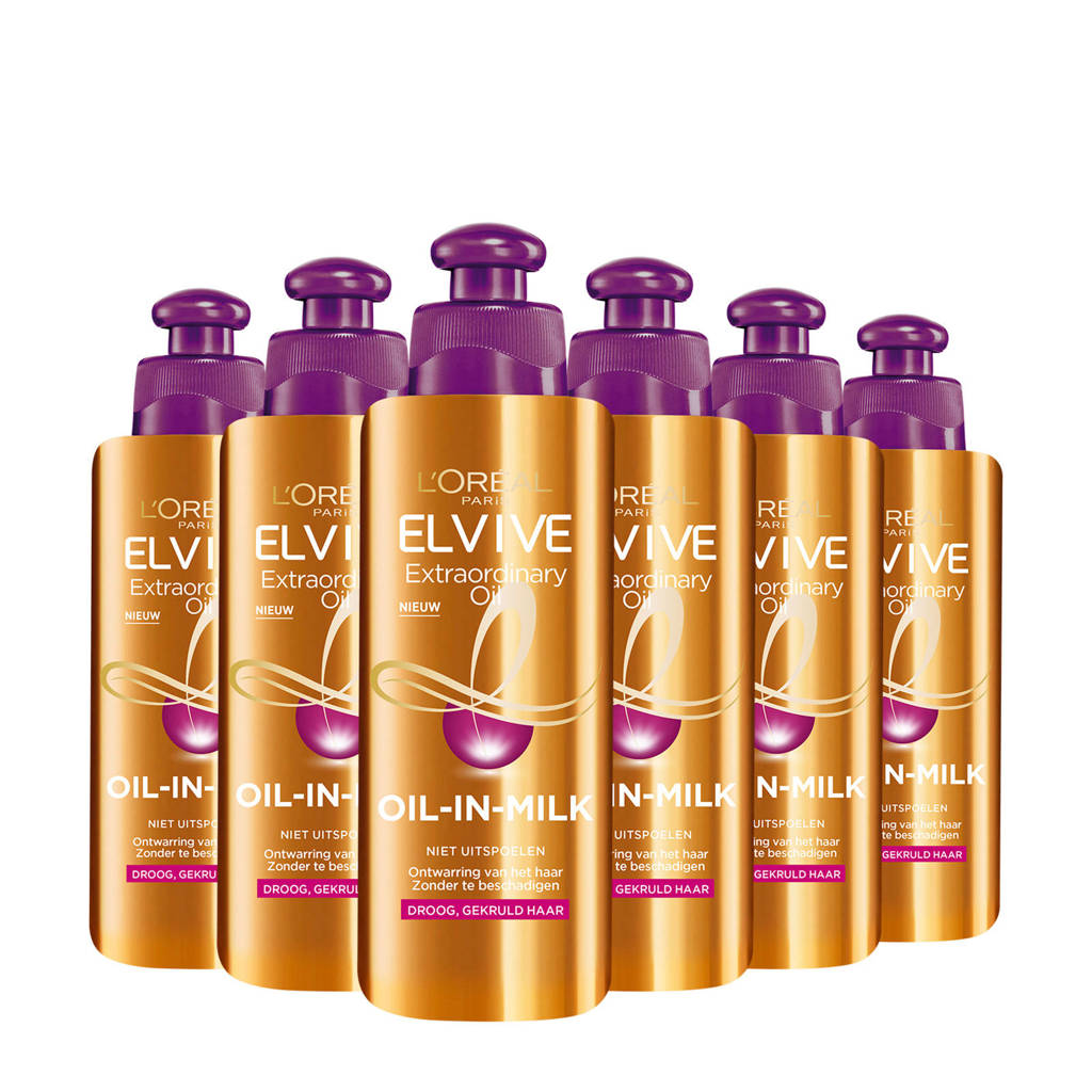 lekker voor je haarExtraordinary Oil Oil-in-Milk melkcrème - 6 x 200 ml - voordeelverpakking