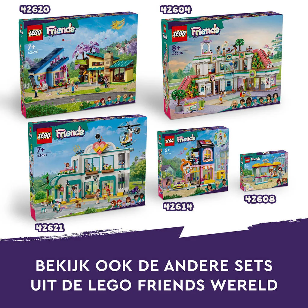 Veel speel plezierHeartlake City ziekenhuis Speelgoed met Robot, Mini Poppetjes en Helikopter 42621