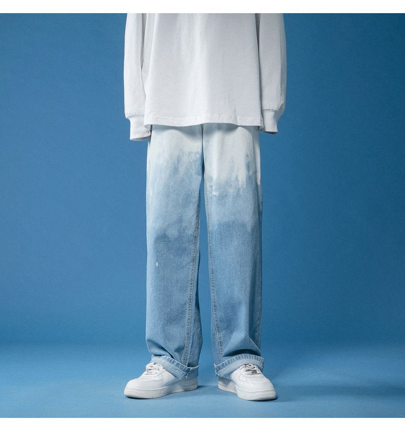 POSI - Ombre wijde jeans