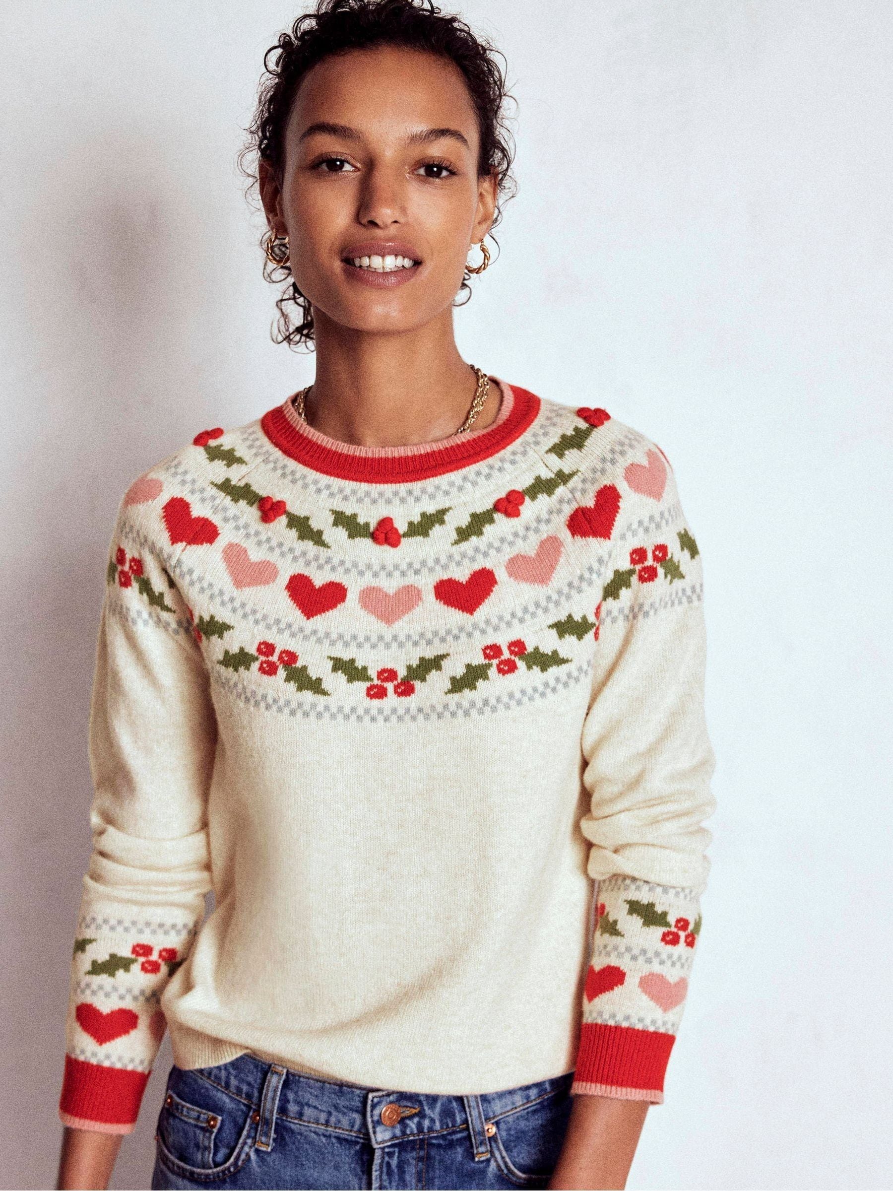 Boden Edie Fair Isle-kersttrui
