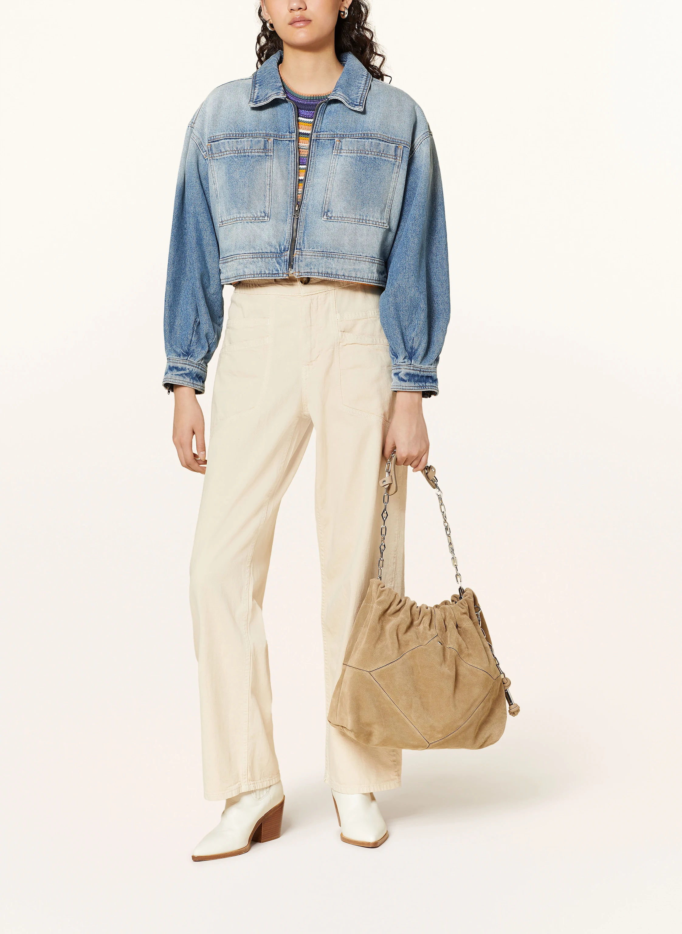 ba&sh Cropped-Jeansjacke VINCIANE