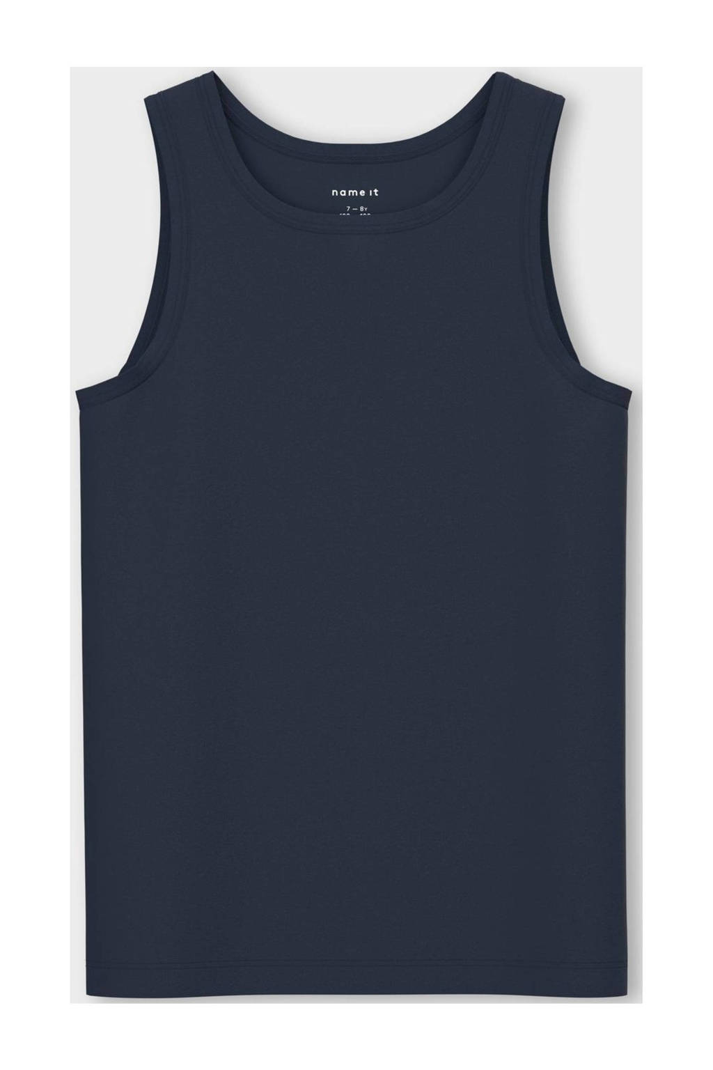hemd NKMTANK - set van 2 grijs melange/donkerblauw