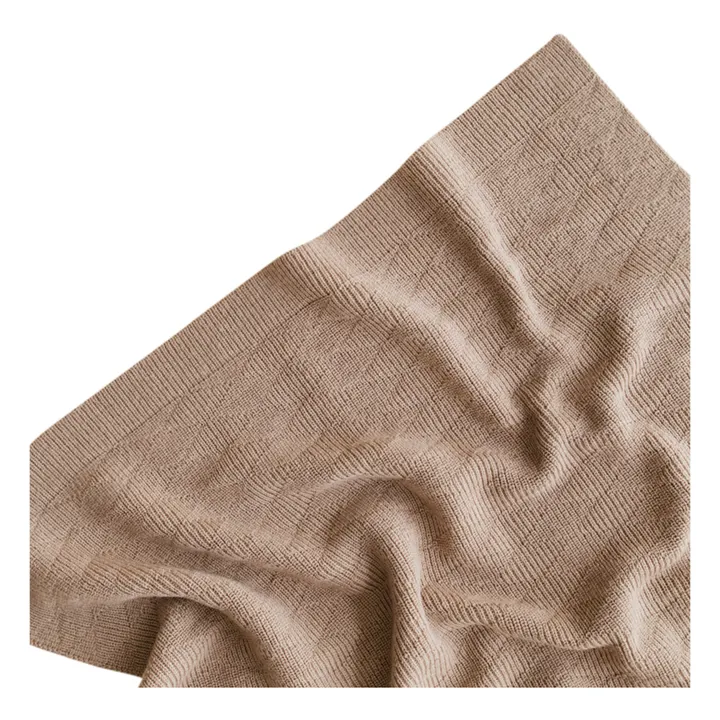 Hvid Couverture Herbie Laine D'Agneau Mérinos | Taupe