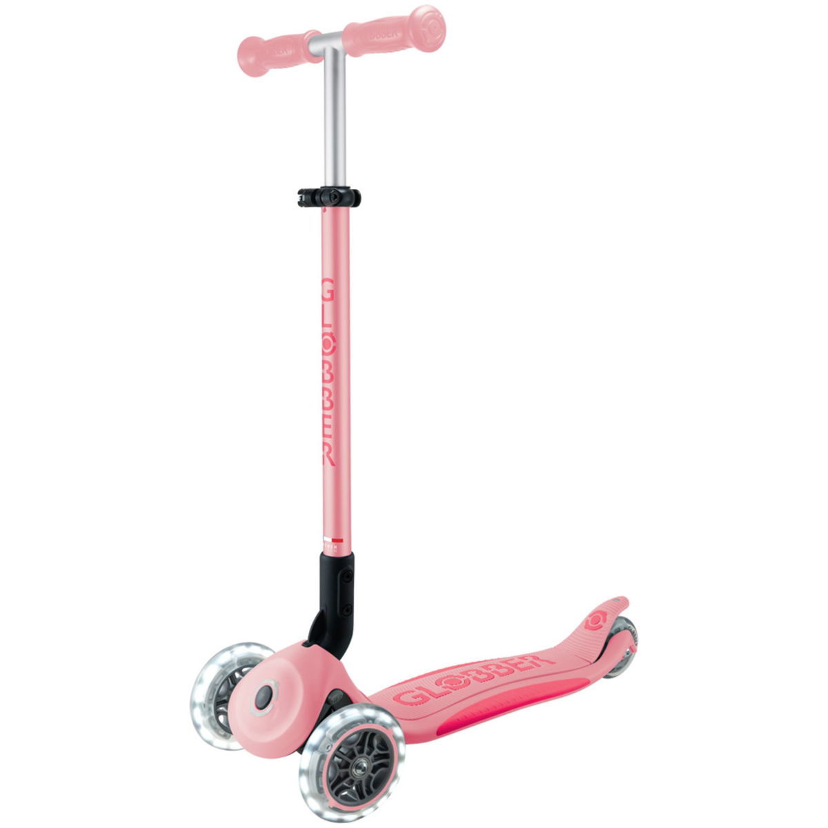 GlobberGlobber   Scooter Primo Foldable Plus Lights  pastel pink/fuchsia