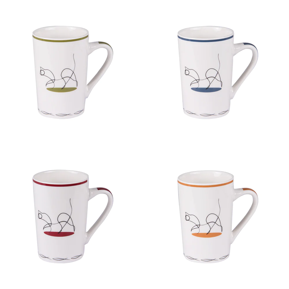 Coffret de 4 mugs Gato 35 cl Table passion