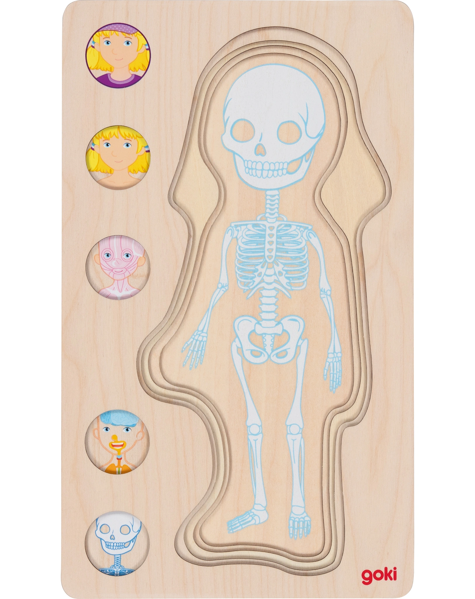 Schichtenpuzzle MÄDCHEN aus Holz