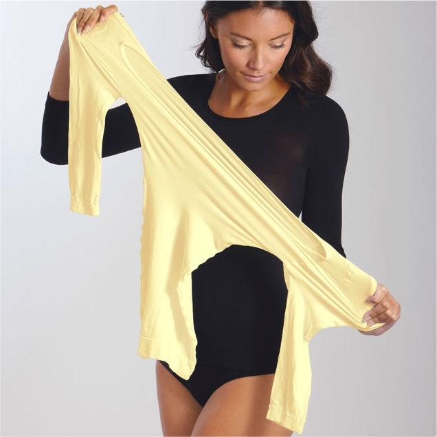 Tee-shirt seconde peau Jaune S/M - taille S/M
