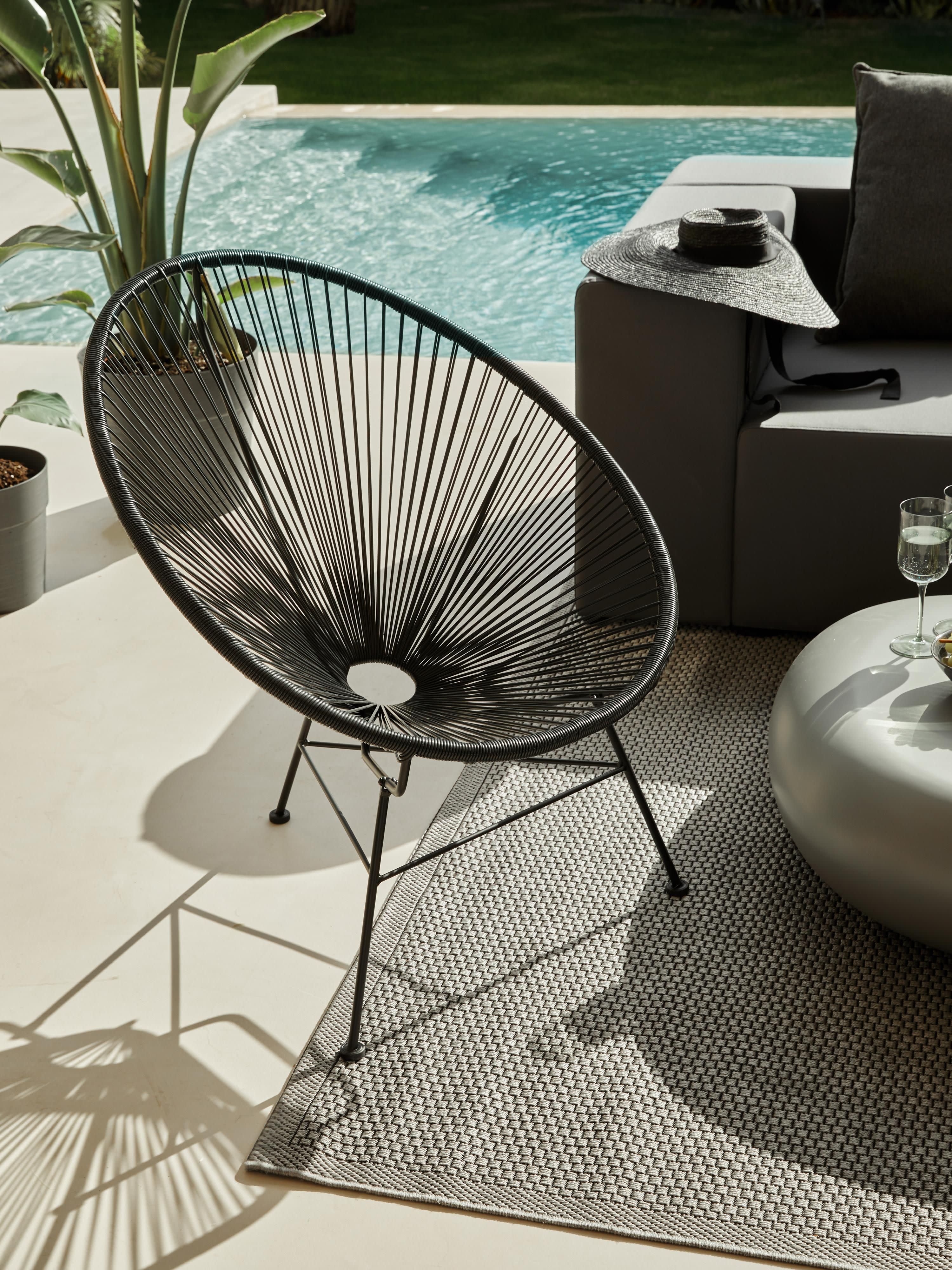 Loungefauteuil Bahia van kunststoffen vlechtwerk