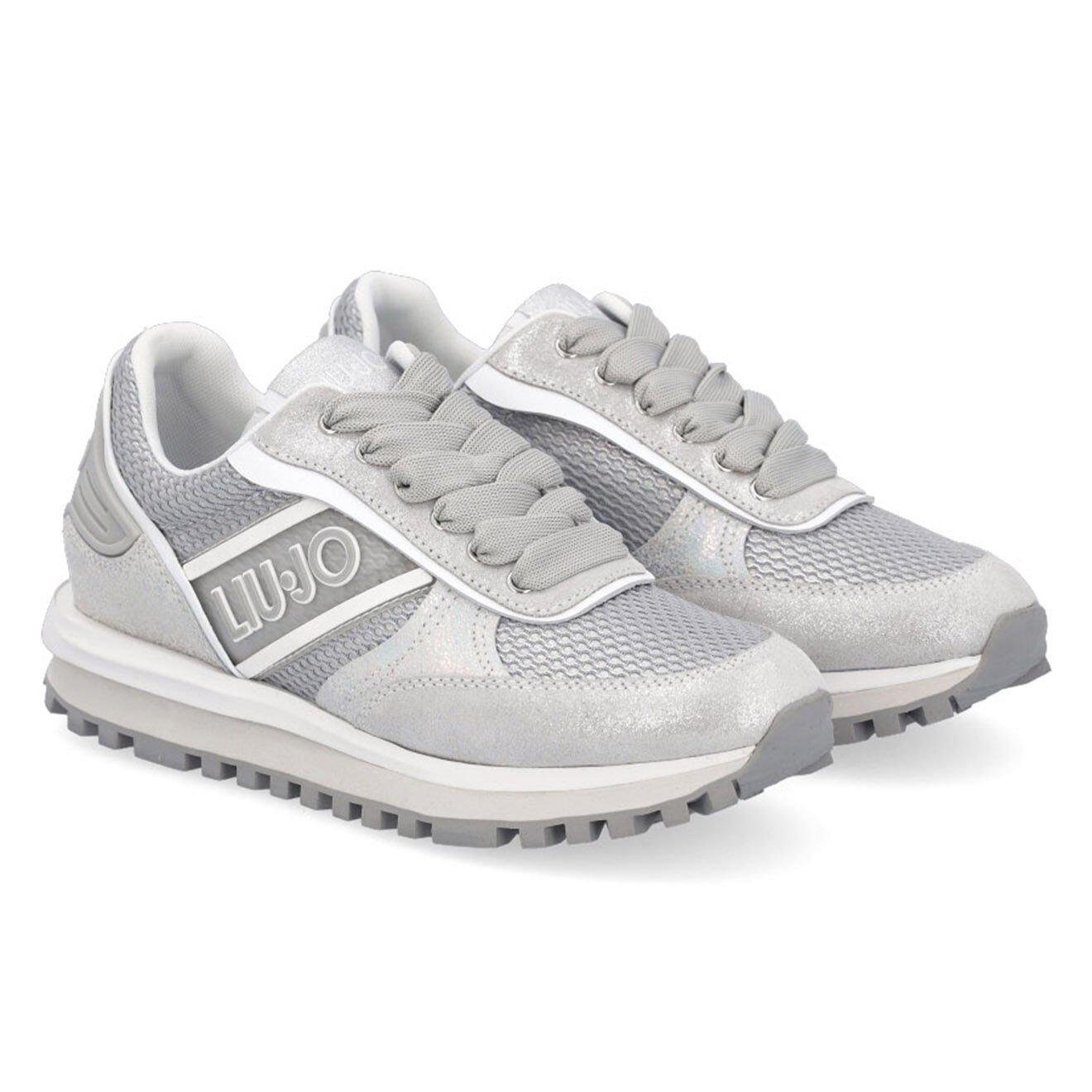 Liu-Jo Sneakers en Cuir Soa blanc/argenté