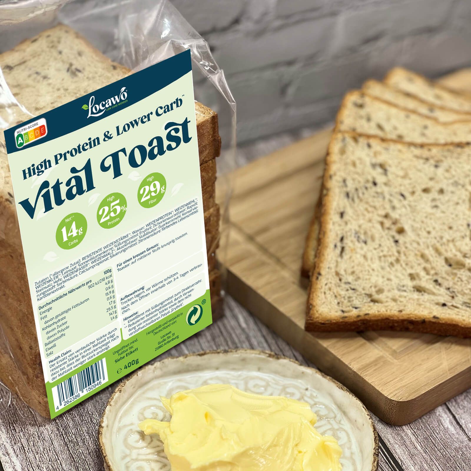 Locawo High Protein & Low Carb Vital Toast