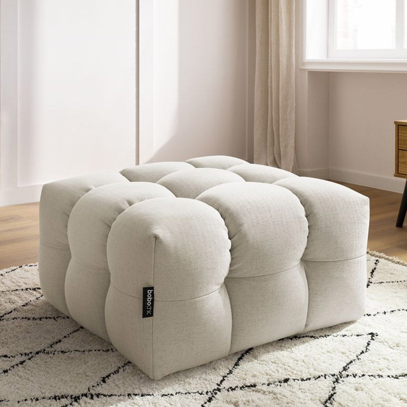 Bobochic Pouf Cloud beige - 84x84x43 cm