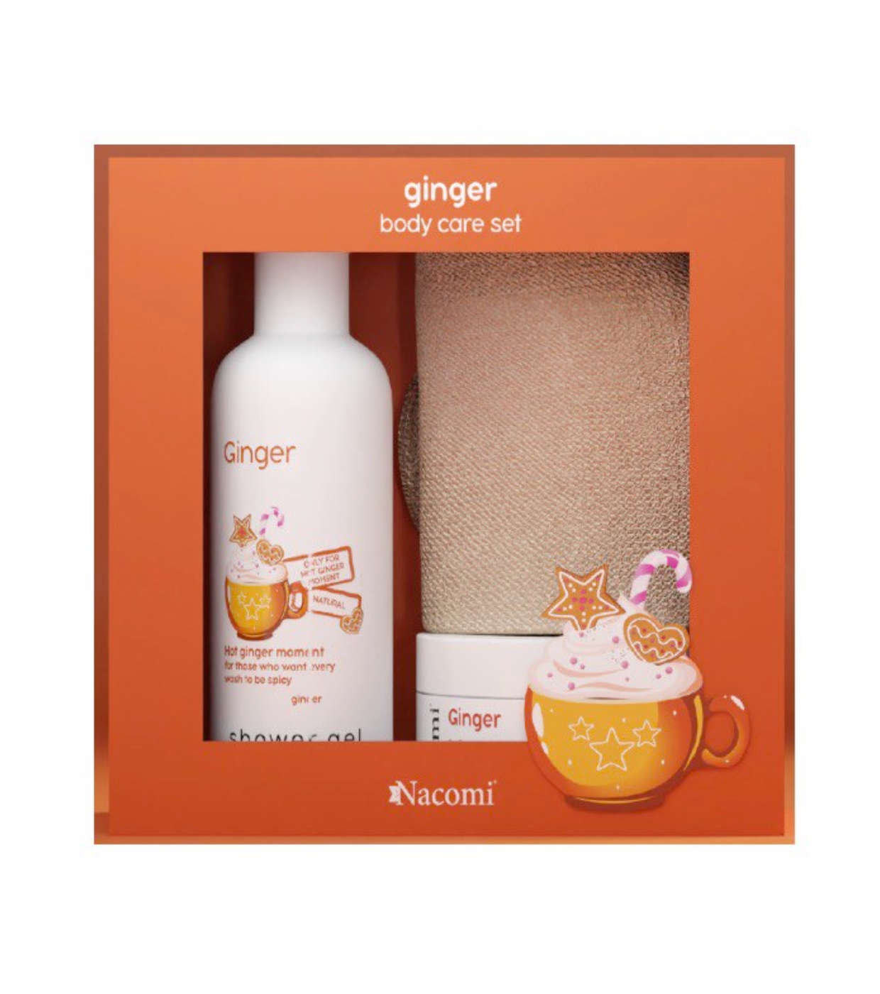 Nacomi - Conjunto de presentes para cuidados com o corpo - Ginger-ific Pleasure