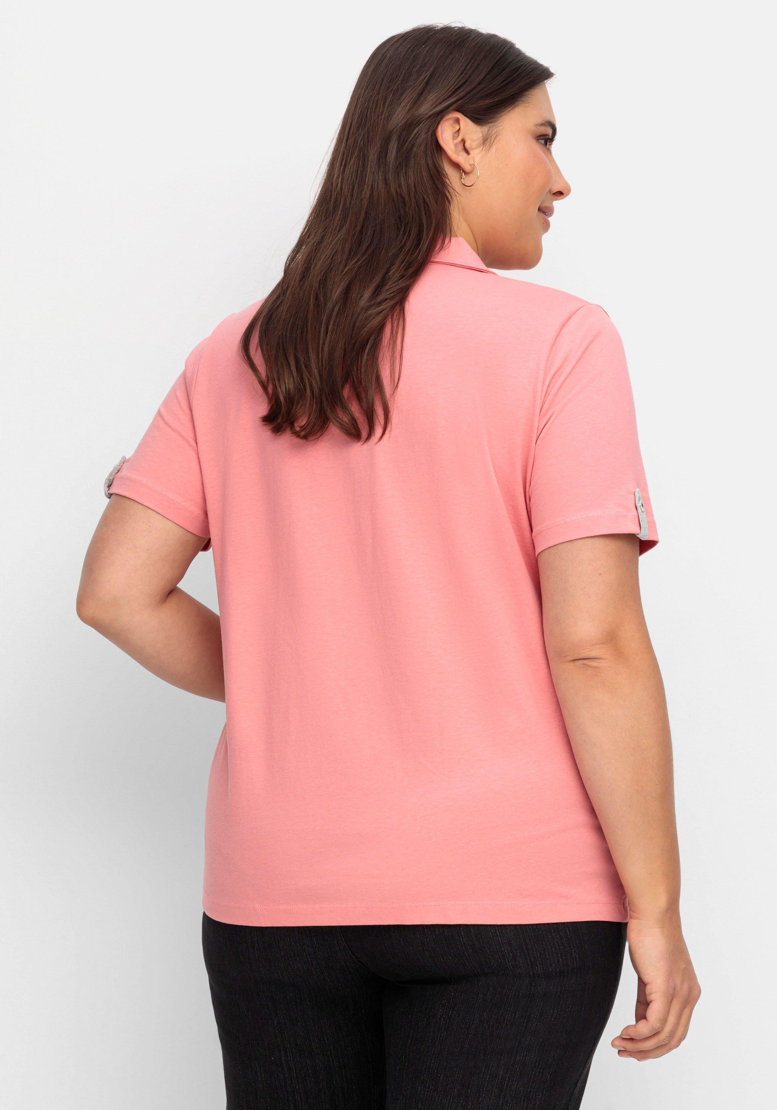 Poloshirt mit kurzem Arm und Kontrastdetails