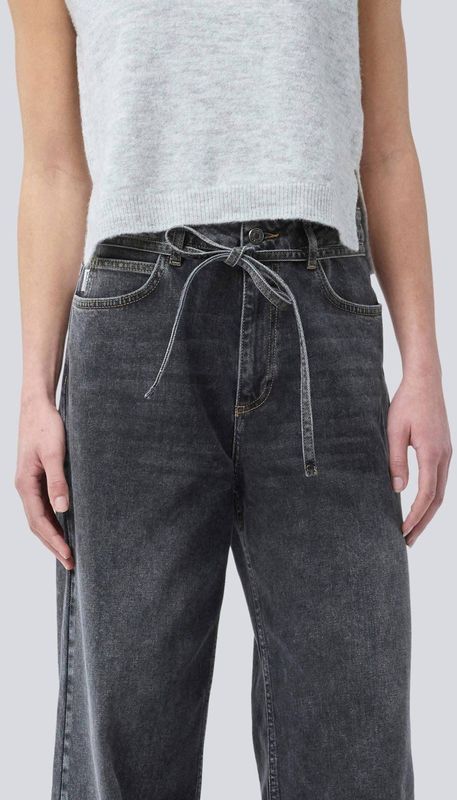 Modström - Wide Leg Jeans - Zwart - Denim